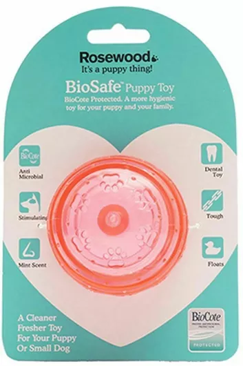 Rosewood BioSafe Puppy Μπάλα Παιχνίδι Σκύλου Σκύλου 6.5cm Ροζ 1τμχ