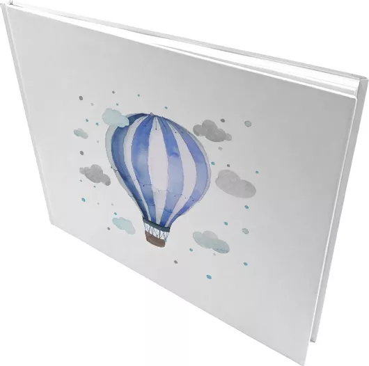 Bonjour Bebe Air Balloon Βιβλίο Ευχών  Αερόστατο από Χαρτόνι