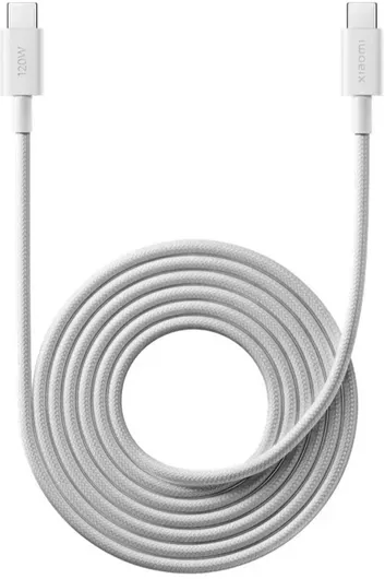 Xiaomi Braided USB 2.0 Cable USB-C male - USB-C 120W Λευκό 2m BHR087AGL