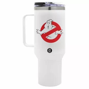 Koupakoupa The Ghostbusters Θερμός Mega Tumbler Διπλού Τοιχώματος με Καπάκι 1,2l Λευκό