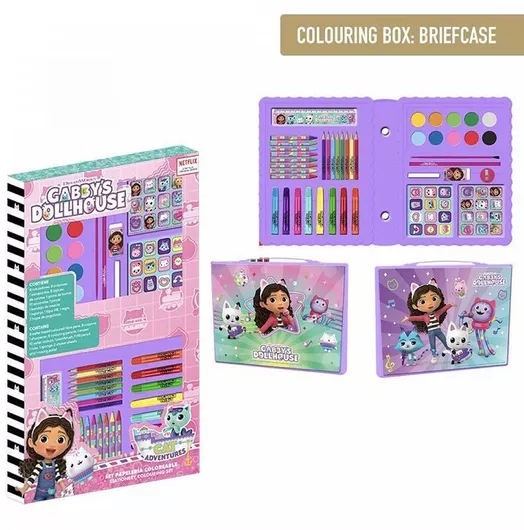 Cerda Gabby´s Dollhouse Σετ Ζωγραφικής σε Βαλιτσάκι 43τμχ