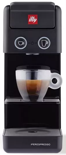 Illy Y3.3 Iperespresso Καφετιέρα για Κάψουλες Πίεσης 19bar Μαύρο