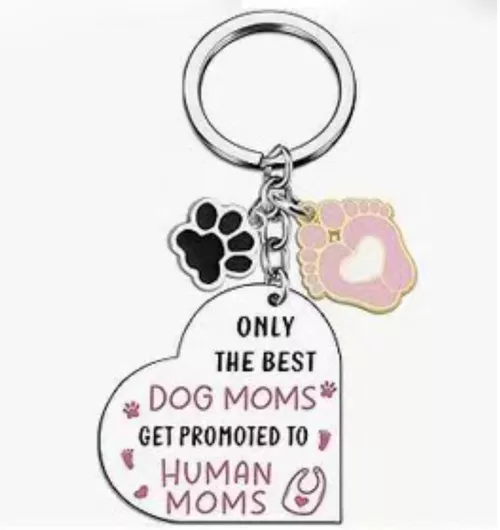 Μπρελόκ "dog Mom To Human Mom"