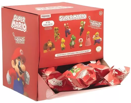 Super Mario Mistery Backpack Buddies Assorted 24 Τεμ
