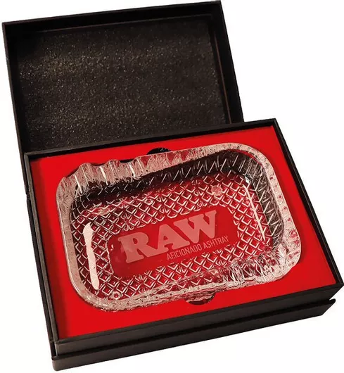 Raw Aficionando Ashtray Γυαλινο Τασάκι Raw 16x11cm