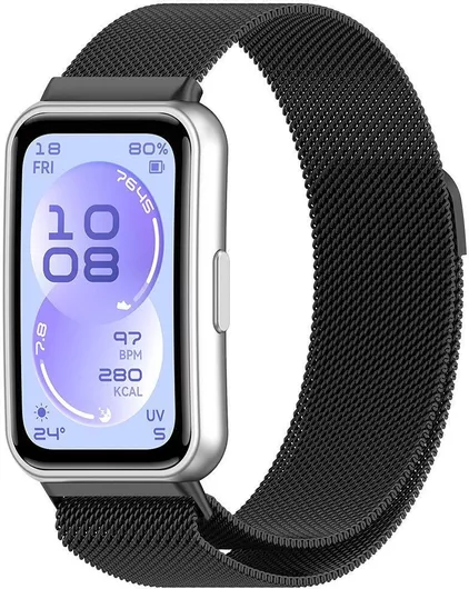 Techsuit Λουράκι Σιλικόνης Μαύρο Huawei Band 11