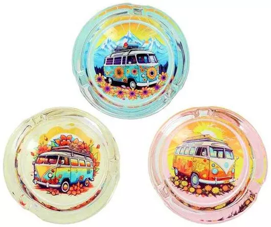 Τασάκι Γυάλινο Διαφανές Belfam Cool Vans 8,5cm