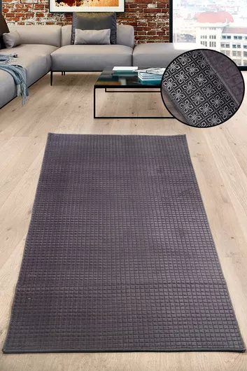 SteweHome Παιδικό Χαλί Γκρι 80x350cm