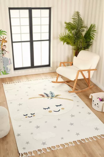 SteweHome Παιδικό Χαλί Μπεζ 120x170cm