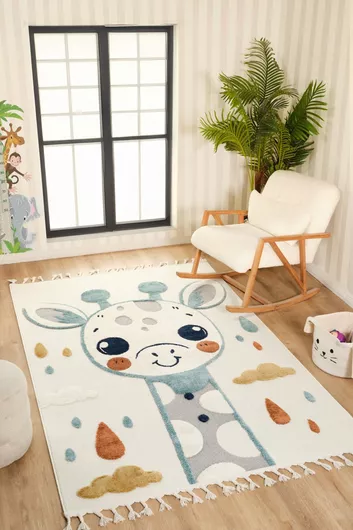 SteweHome Παιδικό Χαλί Μπεζ 120x200cm