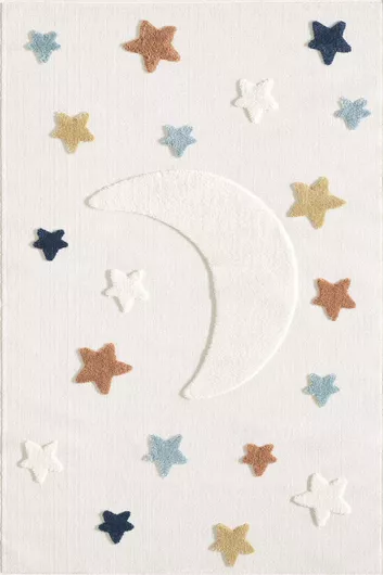 SteweHome Παιδικό Χαλί Μπεζ 100x200cm