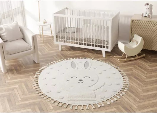 SteweHome Παιδικό Χαλί Μπεζ 150x150cm