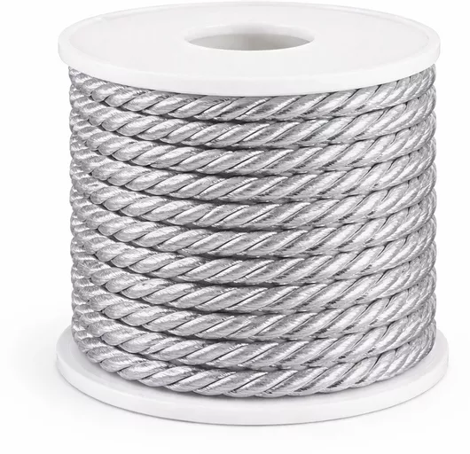 Κορδόνι Rayon 0,5εκ Ασημί 15μ
