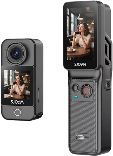 SJCAM C400 512GB Action Camera 4K Ultra HD με Οθόνη Αφής 2.29" Μαυρό