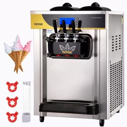 Vevor Επαγγελματική Μηχανή Παγωτού 2.2kW 74.5x54x86cm S2230LHR1220VSMH8V2