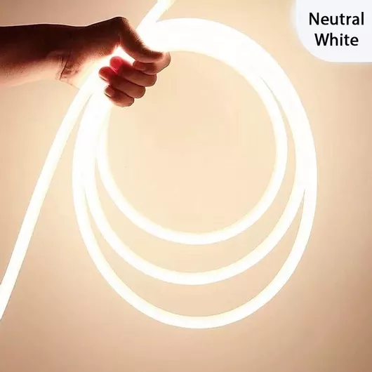 Led Neon Φωτοσωλήνας Flex 14mm 220v 100m Τιμή Ανά Μέτρο Φυσικό Λευκό Φωτισμό 9031