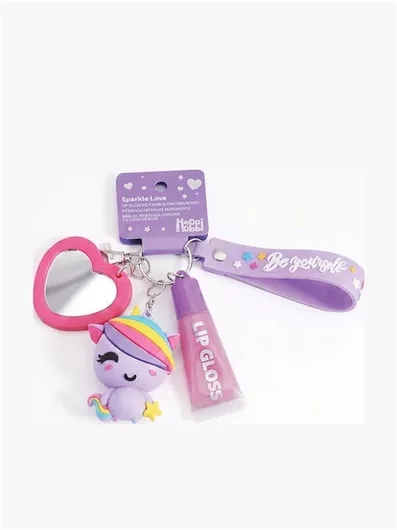 Happihobbi Μπρελόκ Lip Gloss & Φιγούρα Μονόκερο 60024 Happihobbi