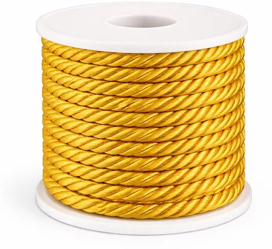 Κορδόνι Rayon 0,5εκ Κίτρινο 15μ