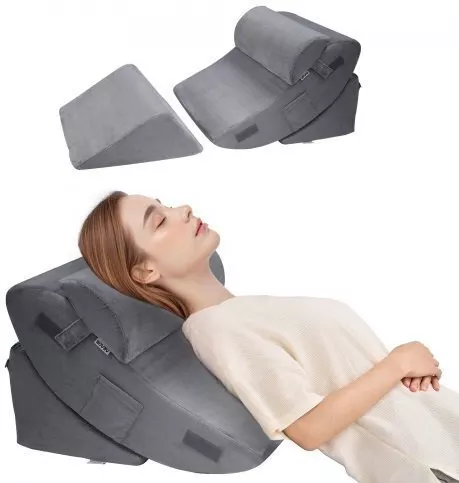 Vevor Μαξιλάρι Σφήνα με Memory Foam 74x56x47.5cm Γκρι XXZKDJXXZ4JTW53OP001V0