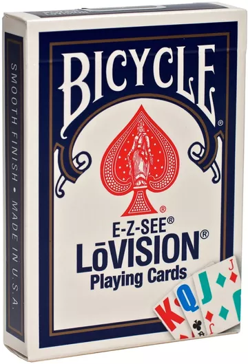 Bicycle E-z-see Lovision Poker Cards Red Blue