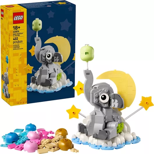 Lego Τουβλάκια Baby Elephant in the Sky για 18+ Ετών 402τμχ