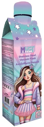 Must Team Μπουκάλι Θερμός Ανοξείδωτο 500ml