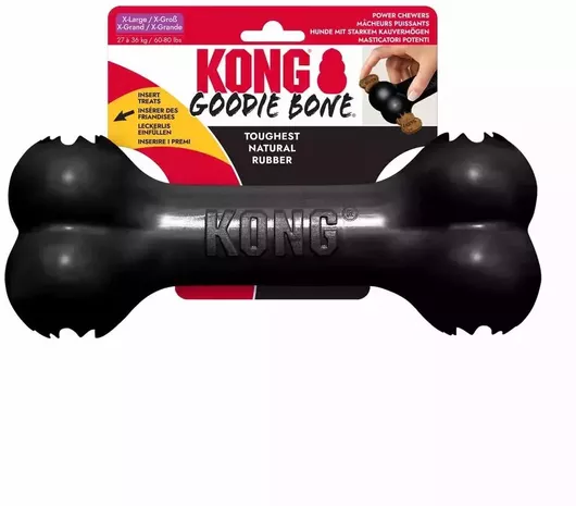 Kong Extreme Παιχνίδι Σκύλου Σκύλου από Καουτσούκ 10cm Μαύρο 1τμχ
