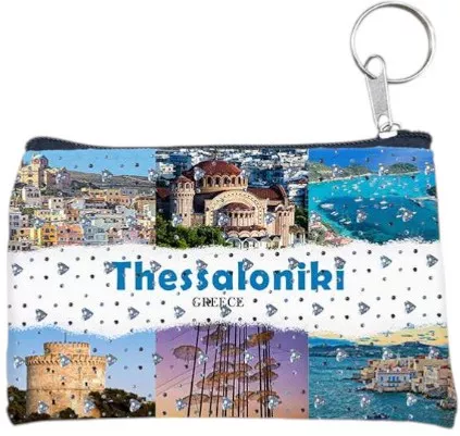 Πορτοφόλι Souvenir Μπρελόκ Σετ 10pcs Pvc Thessaloniki 11*7cm 871725