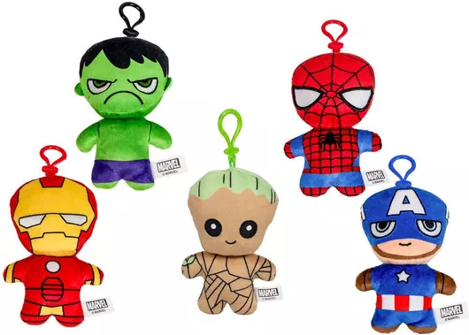 Marvel Plush Keychain 13cm 12 Τεμ