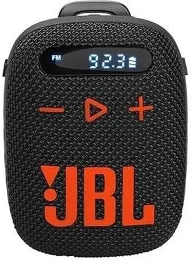 JBL Wind 3 Ηχείο Bluetooth 5W με Ραδιόφωνο & Διάρκεια Μπαταρίας έως 2.5 ώρες Πορτοκαλί / Μαύρο
