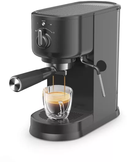 Crown Μηχανή Espresso 1500W Πίεσης 20bar Μαύρο CEM-1538