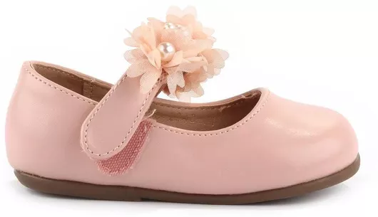 Fshoes Παιδικές Μπαλαρίνες με Σκρατς από Συνθετικό Δέρμα Ροζ