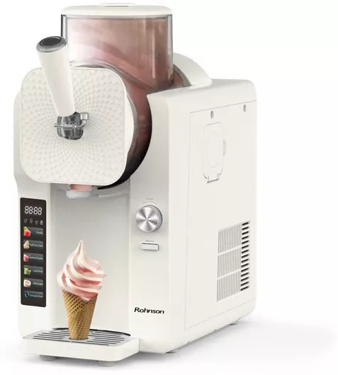 Rohnson Soft n Serve Παγωτομηχανή 1.6lt Λευκό