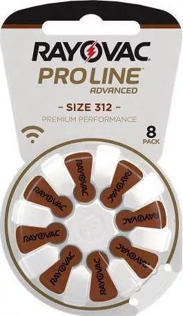 Rayovac Proline 312 8τμχ