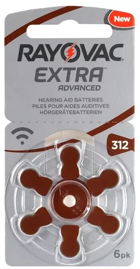 Rayovac Extra Advanced Μπαταρίες Ακουστικών Βαρηκοΐας 312 1.45V 60τμχ