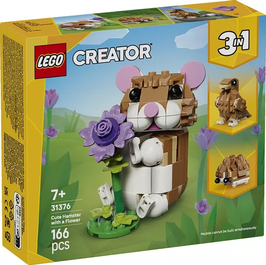 LEGO Creator 3-in-1 Cute Hamster with a Flower για 7+ Ετών 166τμχ