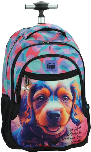 Back Me Up Trolley Puppy Σχολική Τσάντα Τρόλεϊ Πολύχρωμο