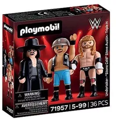 Playmobil WWE Undertaker - Triple H - "Stone Cold" Steve Austin για 5 Ετών