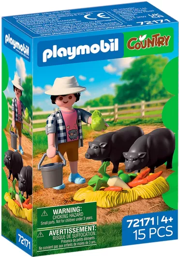 Playmobil Country Farmer with Potbellied Pigs για 4 Ετών