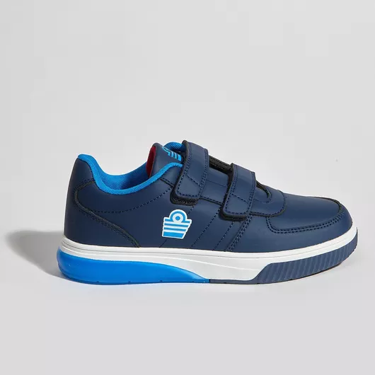 Παιδικά Sneakers με Σκρατς & Φωτάκια Μπλε
