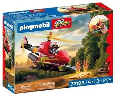 Playmobil City Action Ελικόπτερο Πυροσβεστικής για 4 Ετών