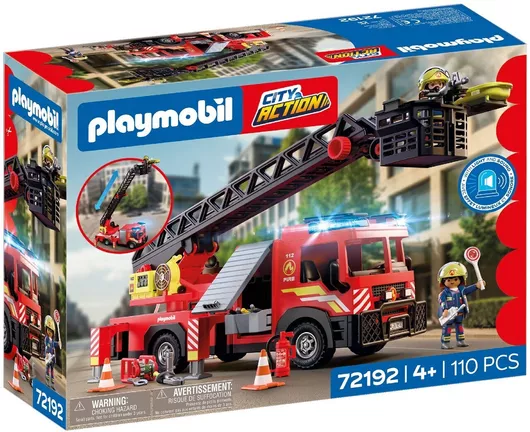 Playmobil City Action Πυροσβεστικό Όχημα Με Σκάλα & Καλάθι για 4 Ετών