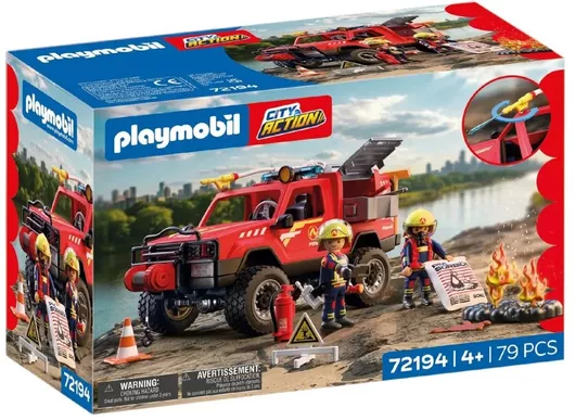 Playmobil City Action Fire Pickup Truck για 4 Ετών