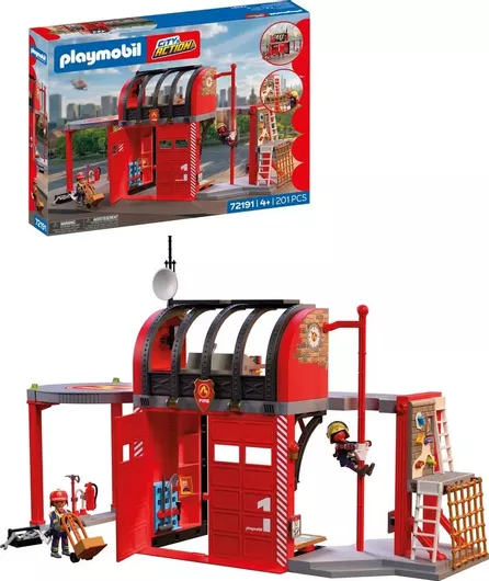 Playmobil City Action Πυροσβεστικός Σταθμός για 4 Ετών
