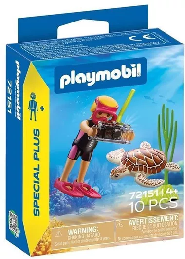 Playmobil Special Plus Δύτρια με Χελώνα για 4 Ετών