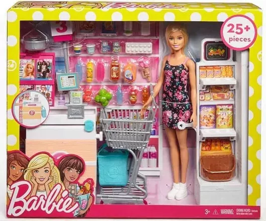 Mattel Supermarket Set Κούκλα