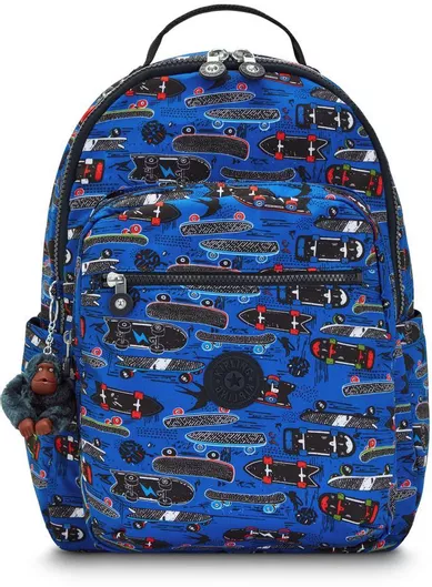 Σχολική Τσάντα Δημοτικού Kipling Seoul New Scate PTR Μπλε